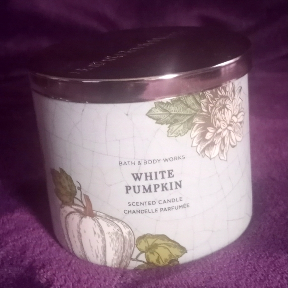 3 Wick white pumpkin - Picture 1 of 3